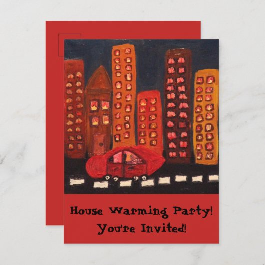 Briefkaart van het Ontwerp van de Kunst van de (Voorkant / Achterkant)