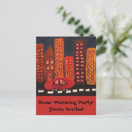 Briefkaart van het Ontwerp van de Kunst van de (Staand voorkant)