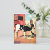  Briefkaart van het oude Boerderij (Staand voorkant)