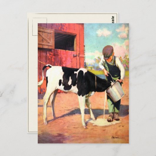  Briefkaart van het oude Boerderij (Voorkant / Achterkant)