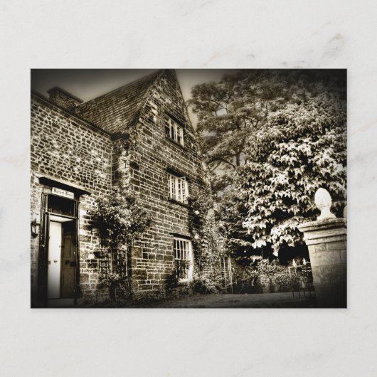 Briefkaart van het Oude Huis (B&W) (Voorkant)