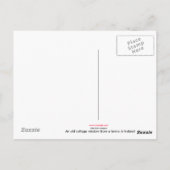 briefkaart van het oude ierse raam (Achterkant)