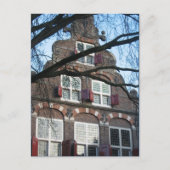 Briefkaart van het oude Nederlandse huis (Voorkant)