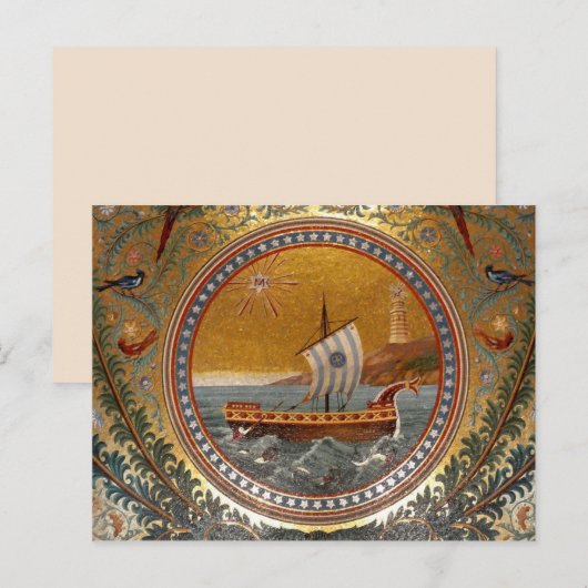 briefkaart van het oude schip (Voorkant / Achterkant)