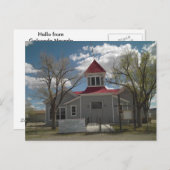 briefkaart van het oude schoolhuis in Golconda Nev (Voorkant / Achterkant)