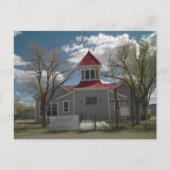 briefkaart van het oude schoolhuis in Golconda Nev (Voorkant)