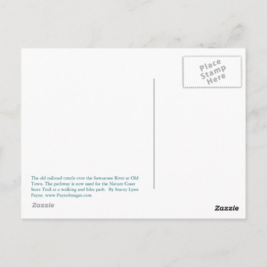 Briefkaart van het oude Spoorwegverdrag (Achterkant)