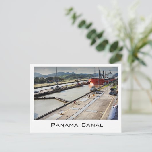 Briefkaart van het Panamakanaal (Staand voorkant)