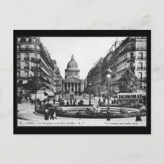  Briefkaart van het Pantheon-Parijs (Voorkant)