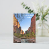 Briefkaart van het Park van Zion het Nationale (Staand voorkant)