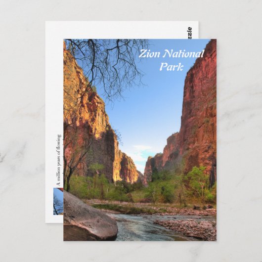Briefkaart van het Park van Zion het Nationale (Voorkant / Achterkant)