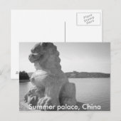  briefkaart van het Peking-zomerpaleis (Voorkant / Achterkant)
