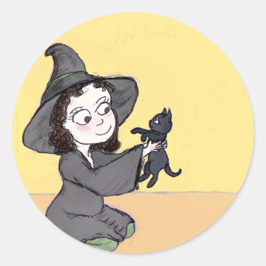 Briefkaart van het Poster van de eerste beroemdhei Ronde Sticker (Voorkant)