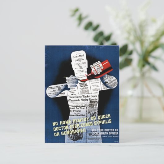  Briefkaart van het Poster voor de volksgezondheid (Staand voorkant)