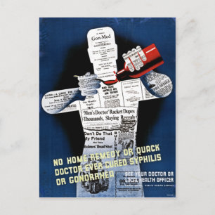 Briefkaart van het Poster voor de volksgezondheid