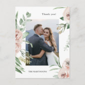 Briefkaart van het prachtige Blush Floral Photo We (Voorkant)