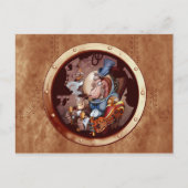 Briefkaart van het Punk Space Chimp Portal voor st (Voorkant)