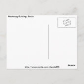 Briefkaart van het Reichstag-gebouw (Achterkant)
