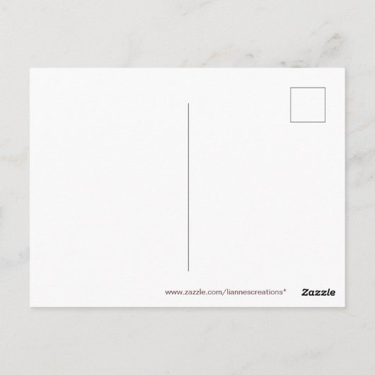 BRIEFKAART VAN HET RUSTIGE LANDSCHAP (Achterkant)