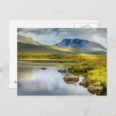 Briefkaart van het Schotse hooglandschap (Voorkant / Achterkant)