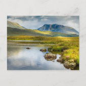 Briefkaart van het Schotse hooglandschap (Voorkant)