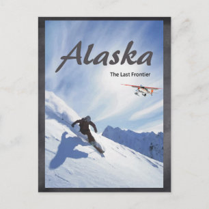 Briefkaart van het skippervlak Alaska