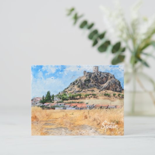 Briefkaart van het Spaanse platteland (Staand voorkant)