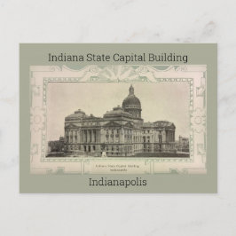 Briefkaart van het staatskapitaal van Indiana (190