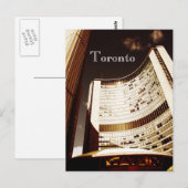 Briefkaart van het stadhuis Toronto (Voorkant / Achterkant)