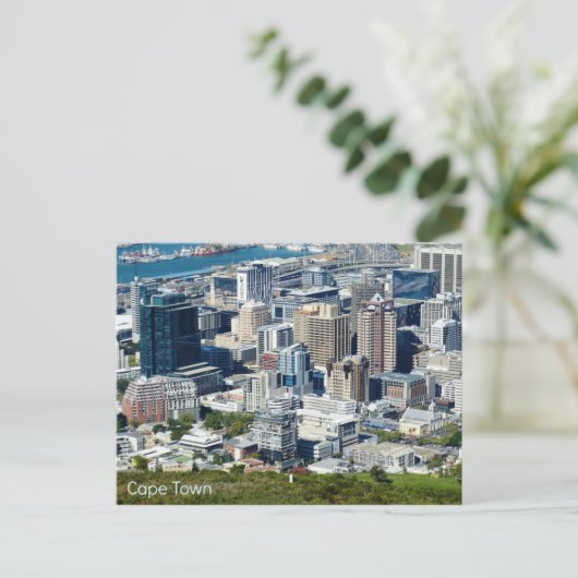 Briefkaart van het stadscentrum van Kaapstad, Zuid (Staand voorkant)