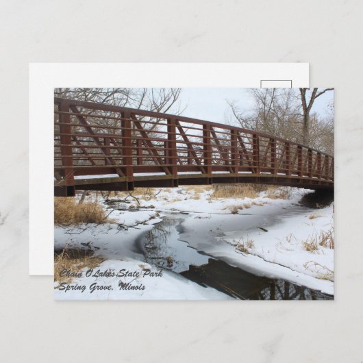 Briefkaart van het State Park Chain O'Lakes (Voorkant / Achterkant)