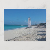 Briefkaart van het strand van Turks en Caicos (Voorkant)