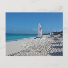Briefkaart van het strand van Turks en Caicos