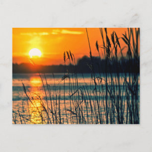Briefkaart van het Sunset Lake