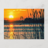 Briefkaart van het Sunset Lake (Voorkant)