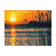 Briefkaart van het Sunset Lake