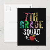 briefkaart van het team van de 7e rang (Voorkant / Achterkant)