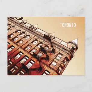 Briefkaart van het toronto Flat Iron-gebouw