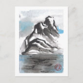 Briefkaart van het Tranquil Blue Mountain Landscap (Voorkant)