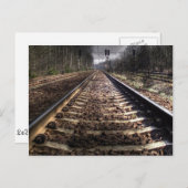 Briefkaart van het treinspoor (Voorkant / Achterkant)