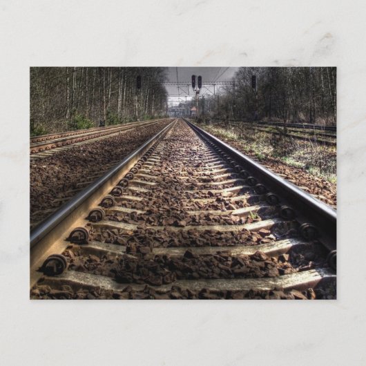 Briefkaart van het treinspoor (Voorkant)