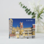 Briefkaart van het uitzicht Sintra Pena (Staand voorkant)
