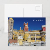 Briefkaart van het uitzicht Sintra Pena (Voorkant / Achterkant)