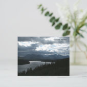 Briefkaart van het uitzicht van het gebergte #1 (Staand voorkant)
