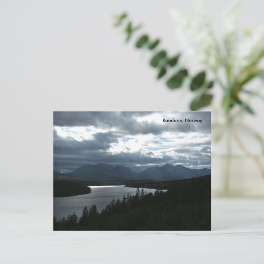 Briefkaart van het uitzicht van het gebergte #1 (Staand voorkant)