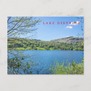 Briefkaart van het uitzicht van het Grasmere Lake
