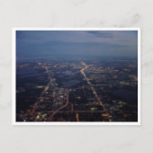 Briefkaart van het Uitzicht van het vliegtuig (Voorkant)