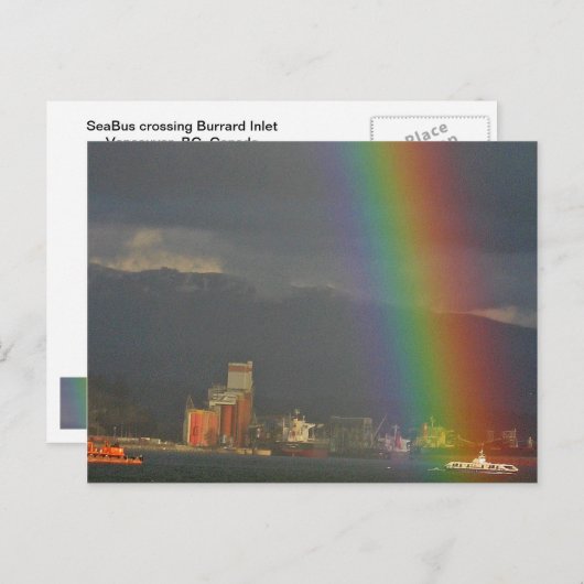 Briefkaart van het Vancouver-Rainbow Moment (Voorkant / Achterkant)
