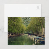 Briefkaart van het Vassé Canal, Annecy, Frankrijk (Voorkant / Achterkant)
