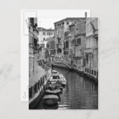Briefkaart van het Venetiaans kanaal (Voorkant / Achterkant)